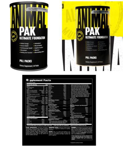 Animal Pak All in One Sports Multivitamin 44 Ct