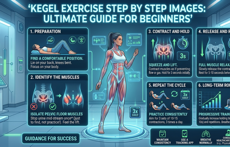 Kegel Exercise Step by Step Images