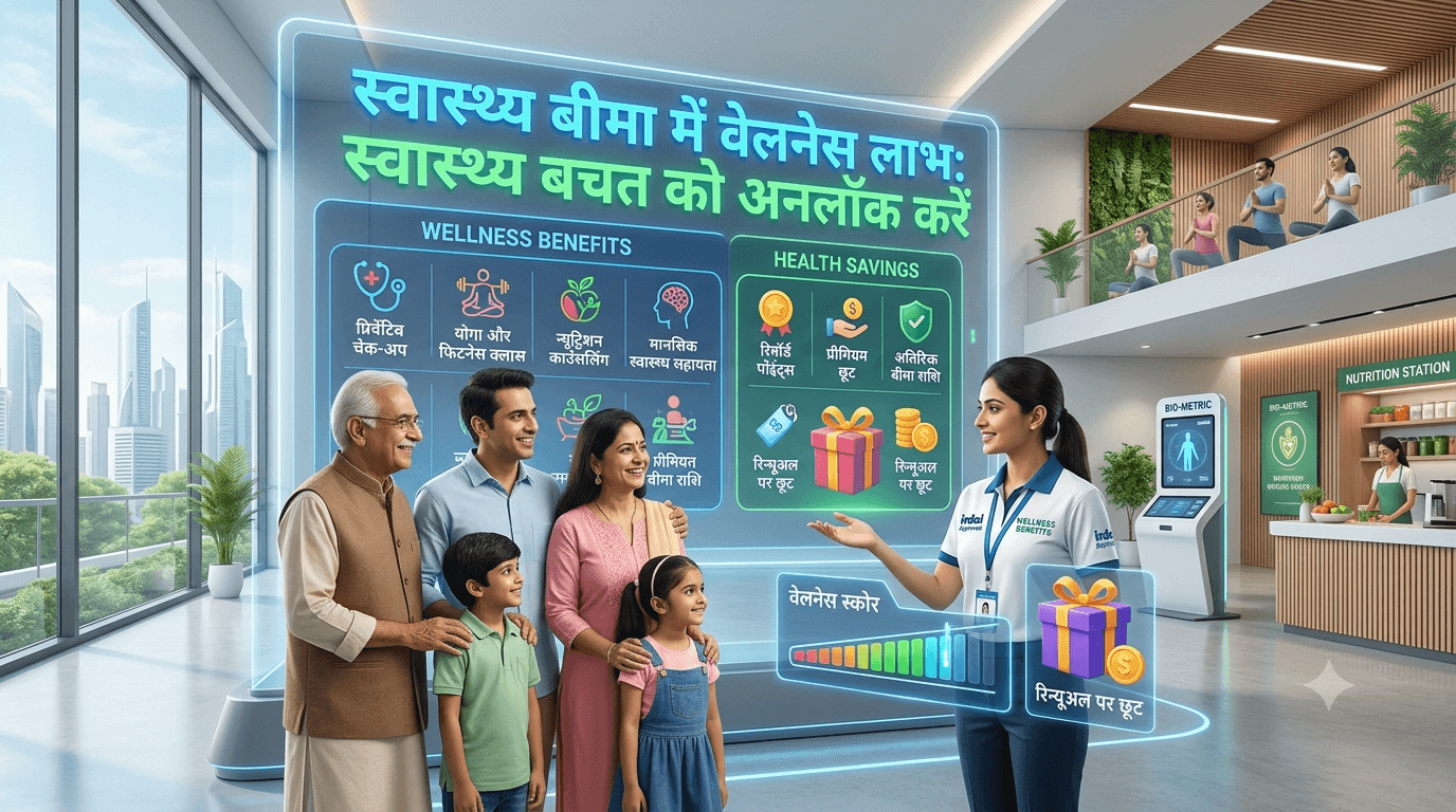 Wellness Benefits in Health Insurance in Hindi