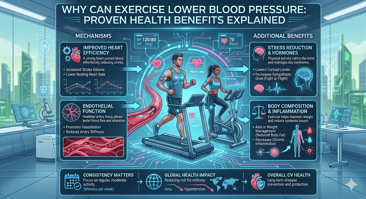 Why Can Exercise Lower Blood Pressure Radiant Glow Health Why Can Exercise Lower Blood Pressure
