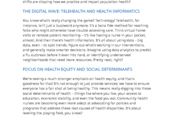 What are the New Trends in Community Health Nursing