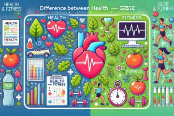 what is the difference between health and fitness gcse pe