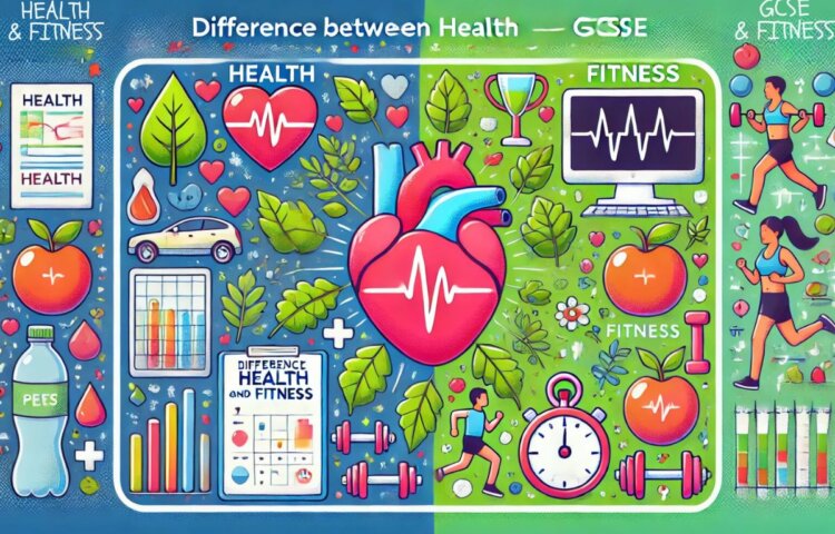 what is the difference between health and fitness gcse pe