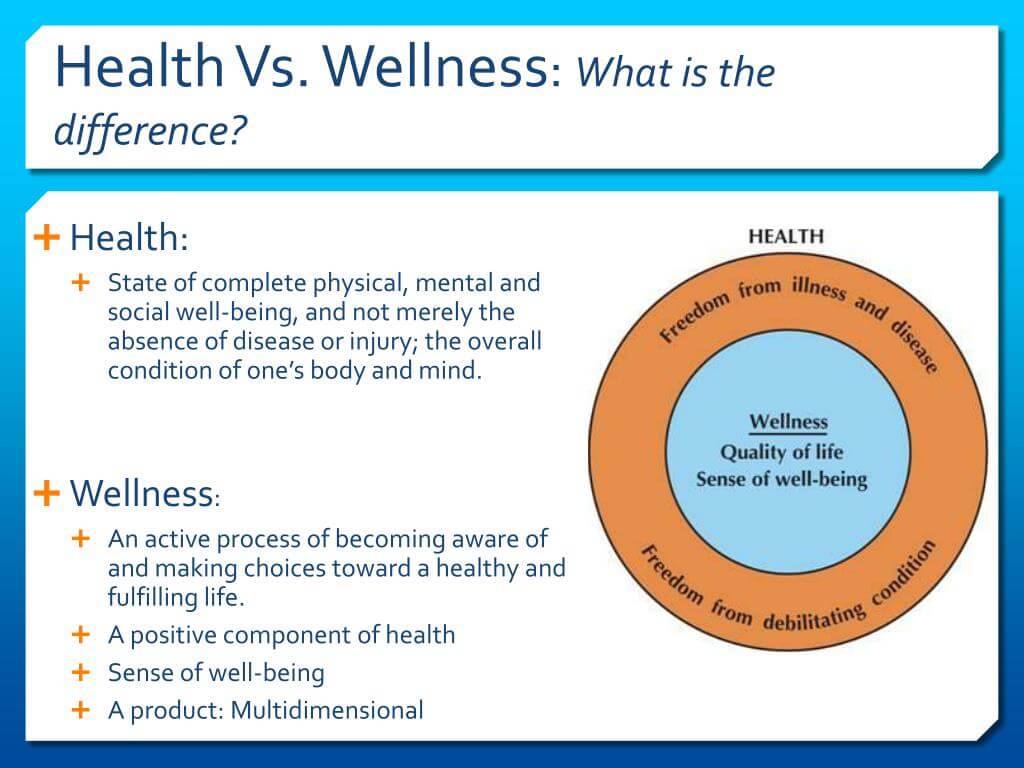 What is the Similarities between Health And Wellness
