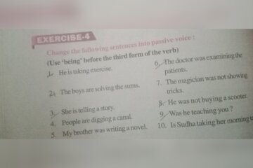 When Do You Take Exercise Change into Passive Voice
